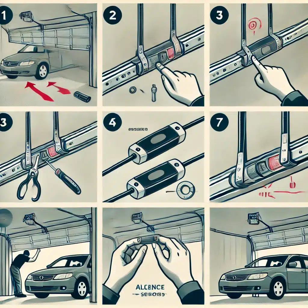 how to replace garage door sensors