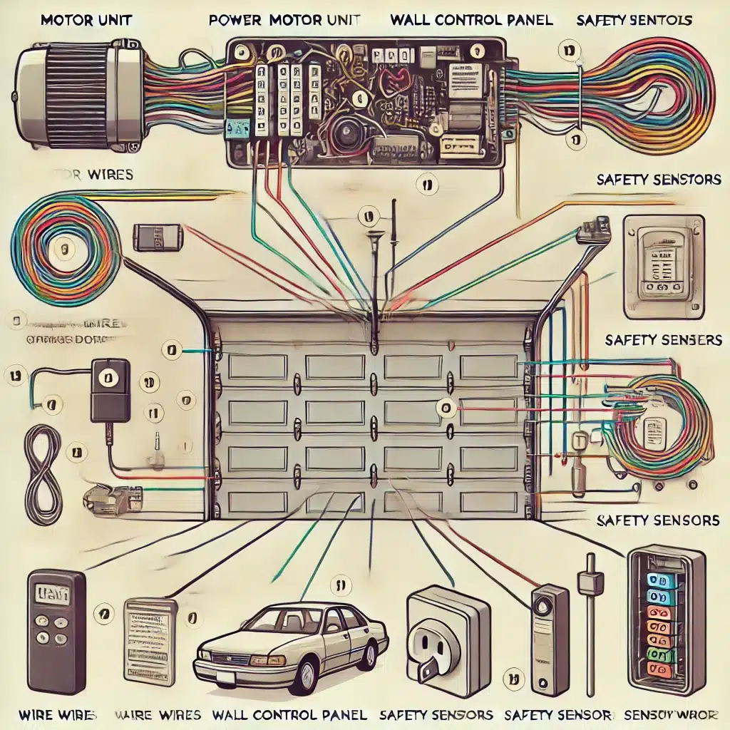 how to wire garage door opener