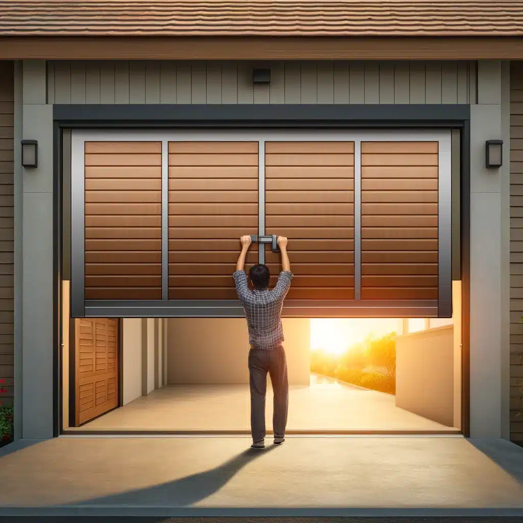 open garage door manually from outside