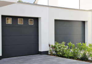 Black Garage Doors with Windows