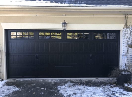 Black Garage Doors with Windows