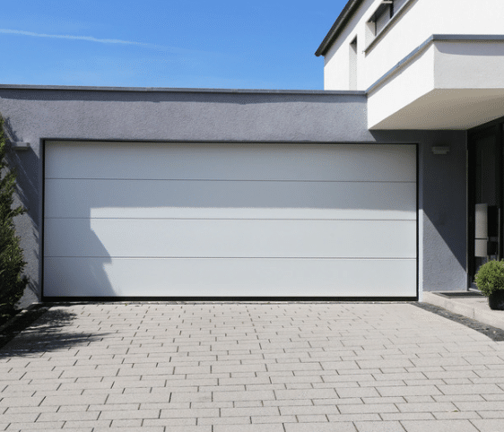 Garage Door With Vinyl Cover