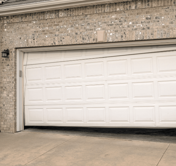 Uneven garage door